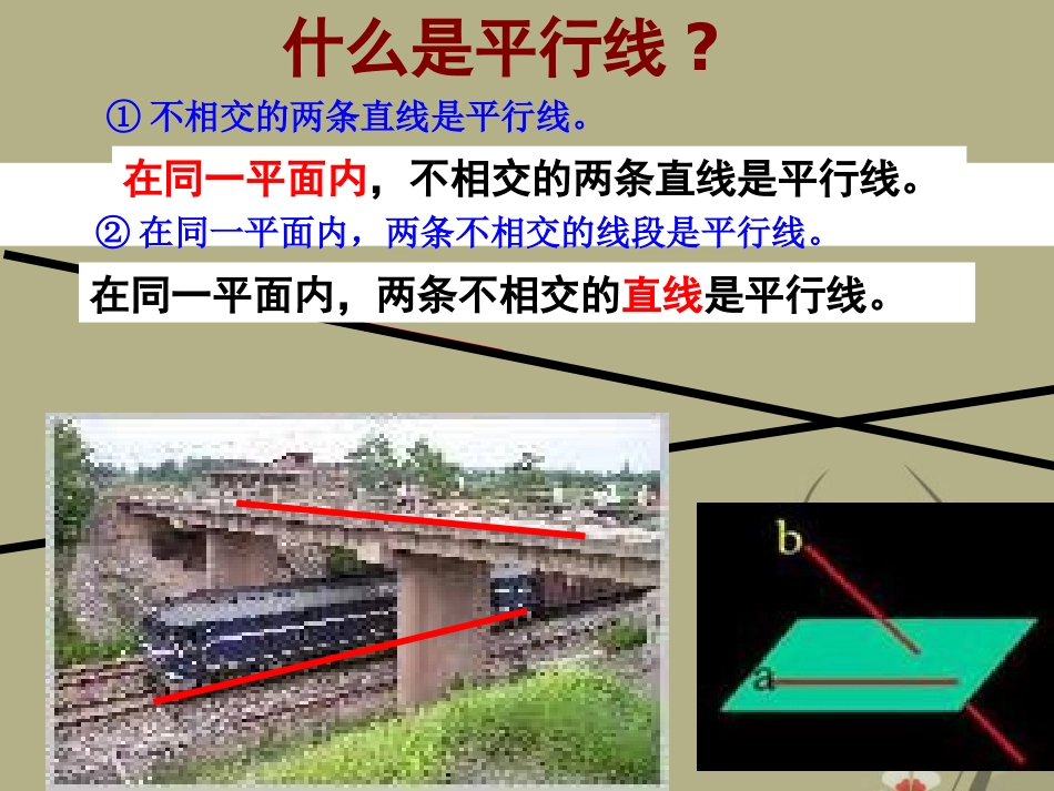 浙江省永嘉县大若岩镇中学七年级数学下册《1.1平行线》课件-浙教版_第3页