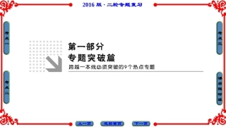第1部分-专题1-第1讲