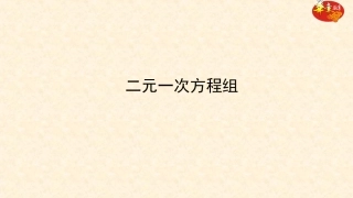 6.1二元一次方程组
