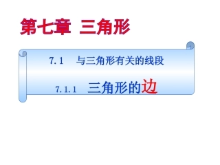 三角形边优质课1