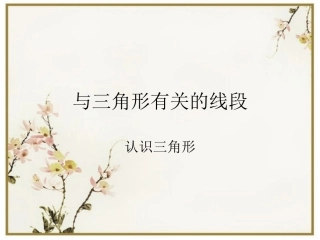 11.1与三角形有关的线段.1与三角形有关的线段