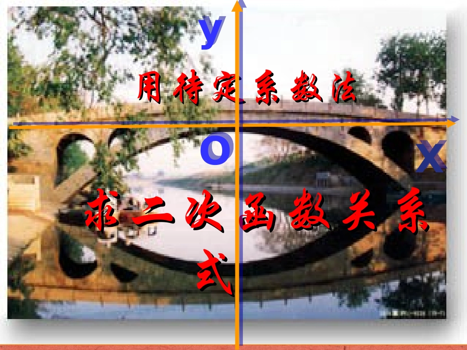 (新课程)高中数学-2.2.3《待定系数法求二次函数》课件2-新人教B版必修1_第1页