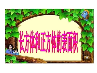 长方体、正方体的表面积-(2)