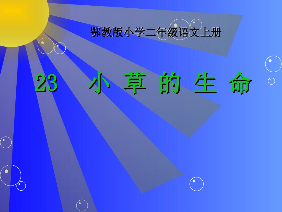 23小草的生命_第1页