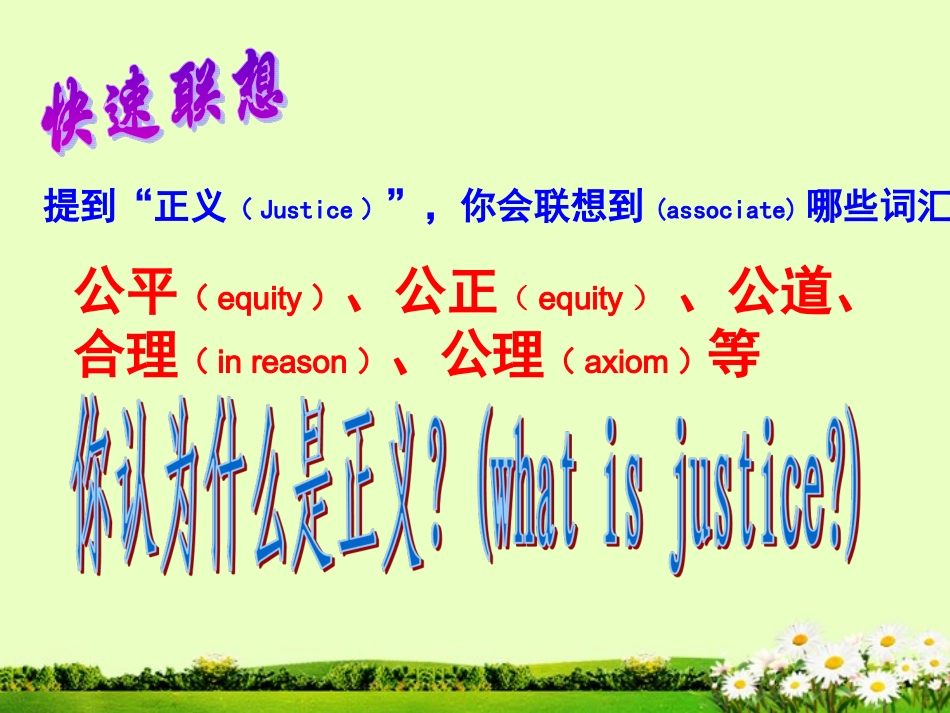陕西省西安市庆安中学政治八年级下册《正义是人类良知的声音》课件-新人教版_第3页