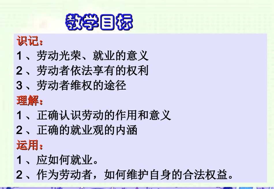 浙江省丽水外国语实验学校高中政治-经济学-新时代的劳动者课件-新人教版必修1_第2页