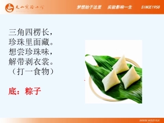 (部编)人教语文2011课标版一年级下册《端午粽》优秀教学课件