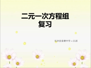 第八章-二元一次方程组-复习课件