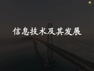 2.信息技术的发展