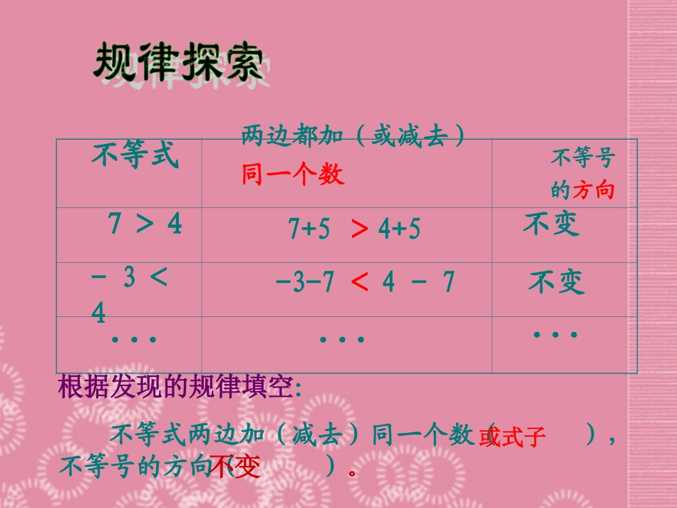 广东省罗定市黎少中学八年级数学下册-不等式的性质课件-新人教版_第2页