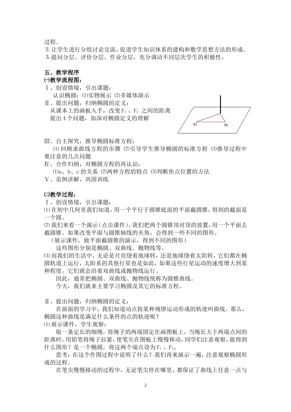 椭圆及其标准方程详案_第2页