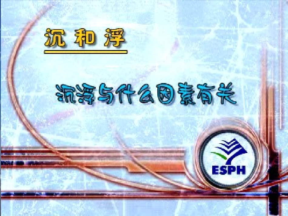 《沉浮与什么因素有关》_第1页