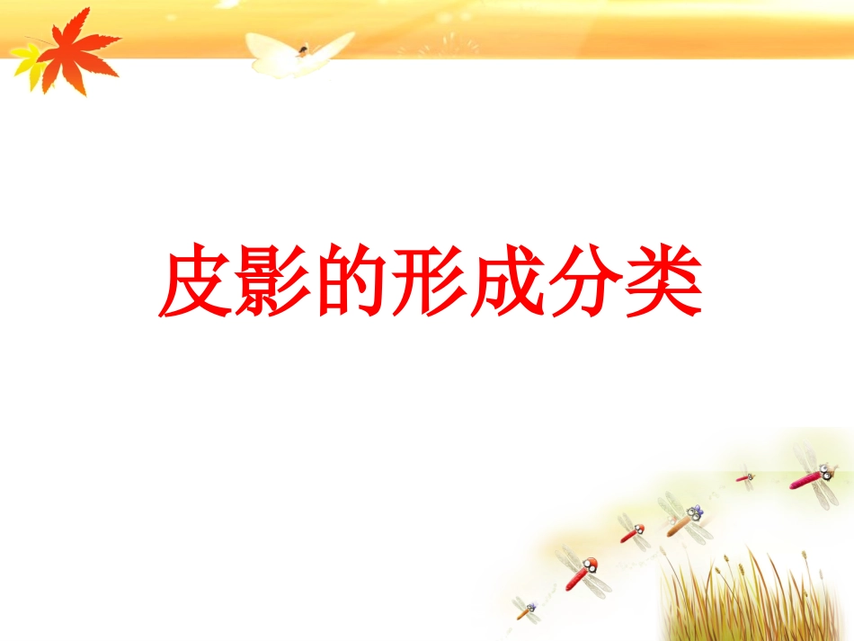 皮影的形成分类_第1页