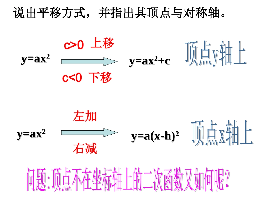 二次函数y=(x-h)2-k的图象和性质_第3页