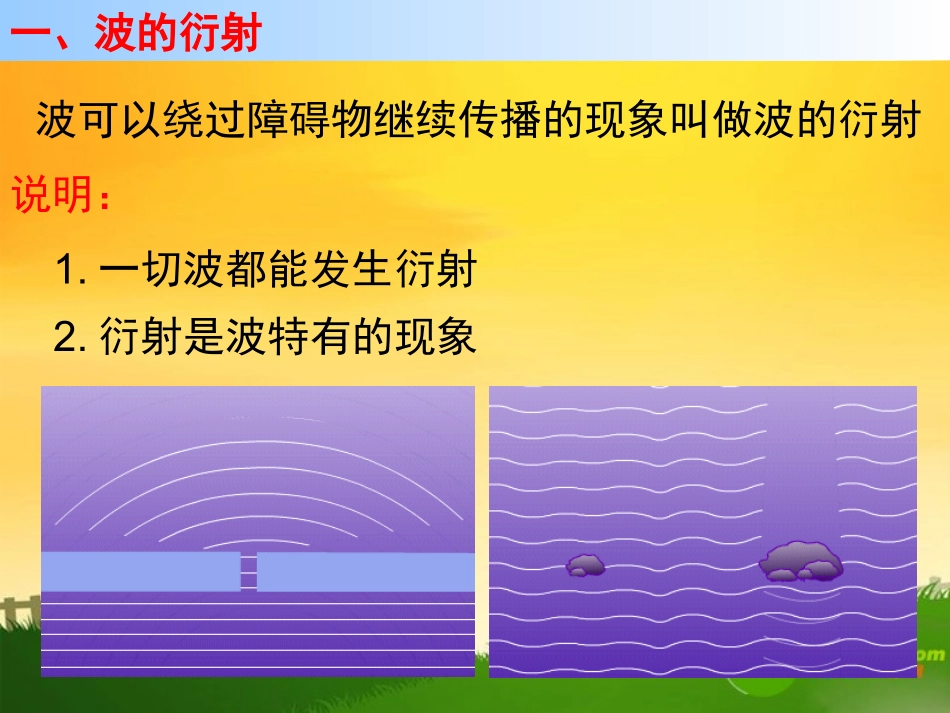 高中物理：12.5波的衍射课件新课标人教版3-4_第2页