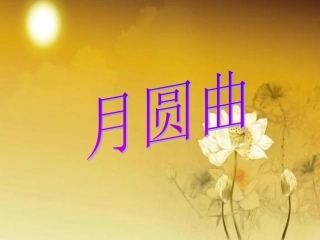 《月圆曲》课件2