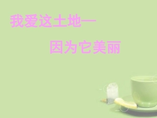 天津市滨海新区塘沽第二中学九年级语文-我爱这土地课件-新人教版