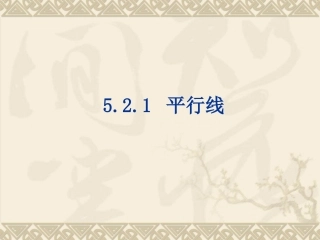 5.2.1平行线-(2)