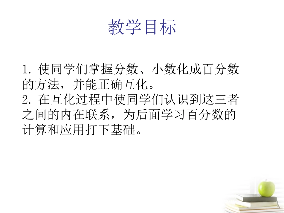 六年级数学下册-百分数和分数小数的互化1课件-西师大版_第2页