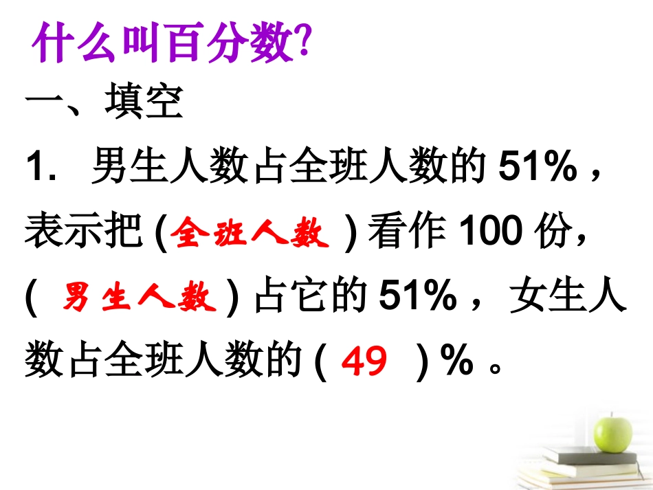六年级数学下册-百分数和分数小数的互化1课件-西师大版_第3页
