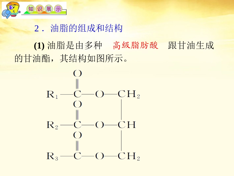 2012届高三化学-第8单元第31讲-生命活动的基础物质复习课件-苏教版_第3页