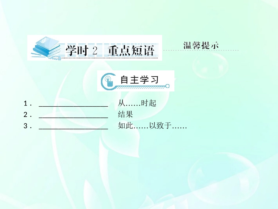 2012届高考英语一轮复习-Unit-3-Computers学时2重点短语课件-新人教版必修1_第1页