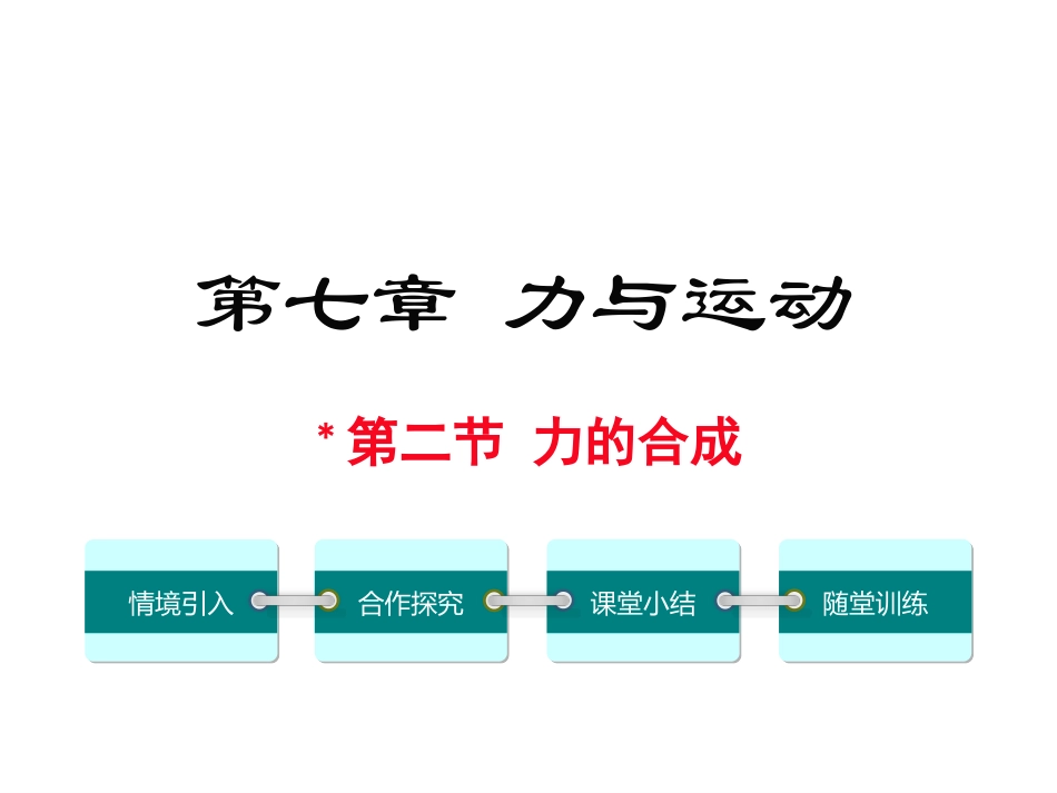 第二节力的合成_第1页