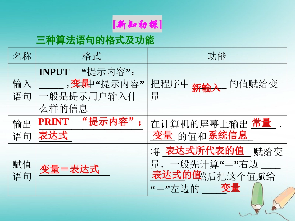 1.2.1输入语句、输出语句和赋值语句-(2)_第2页