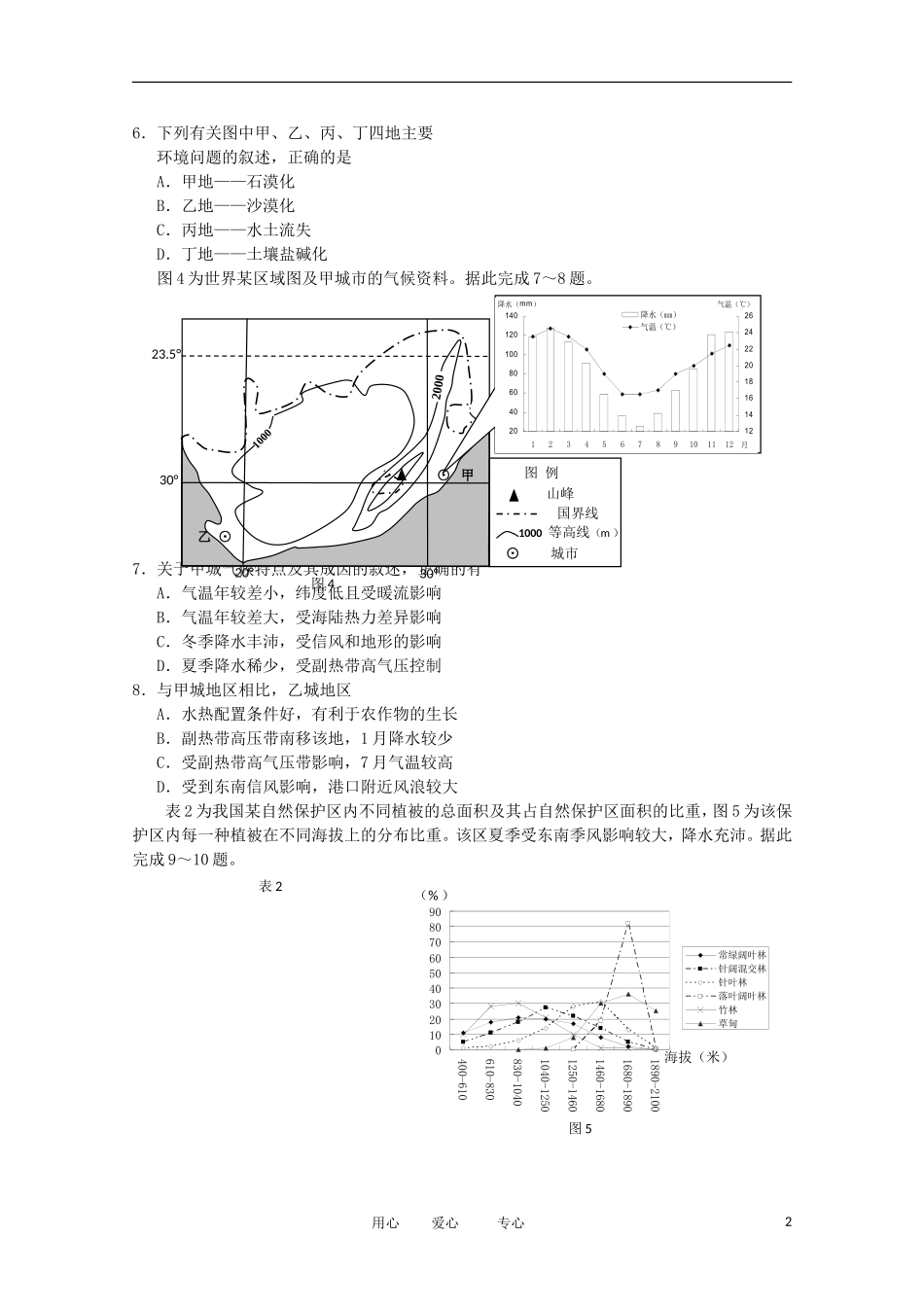 浙江省桐乡市2012届高三文综下学期二月模拟试卷_第2页