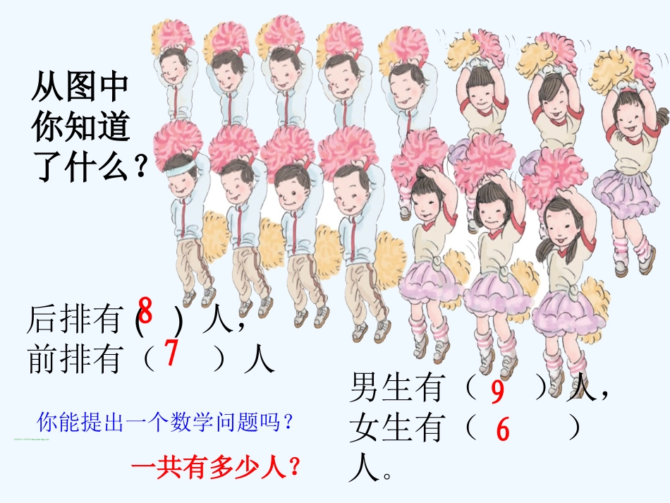 小学数学人教2011课标版一年级数学一年级上册第八单元《解决一共有多少的实际问题》PPT课件_第2页