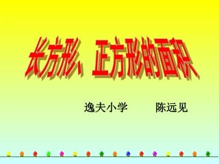长方形和正方形面积的计算-(2)