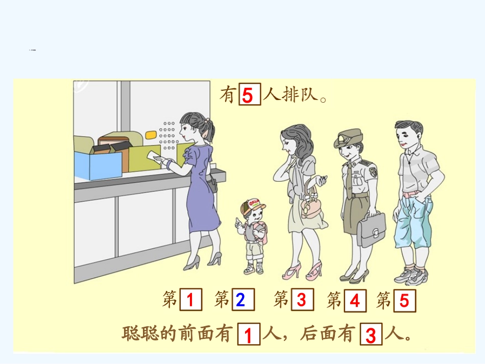 小学数学人教2011课标版一年级《几和第几》课件_第3页
