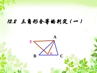 12.2-三角形全等的判定SSS.2-三角形全等的判定SSS)课件