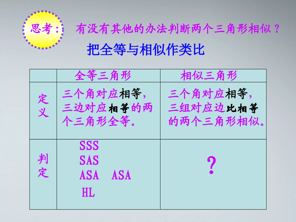 27.2.1(2)相似判定(SSS)课件-人教新课标版_第3页