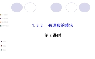 1.3.2--有理数的减法2.3.2--有理数的减法2