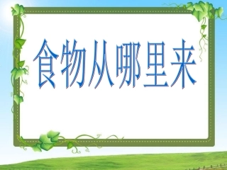 3食物从哪里来.ppt