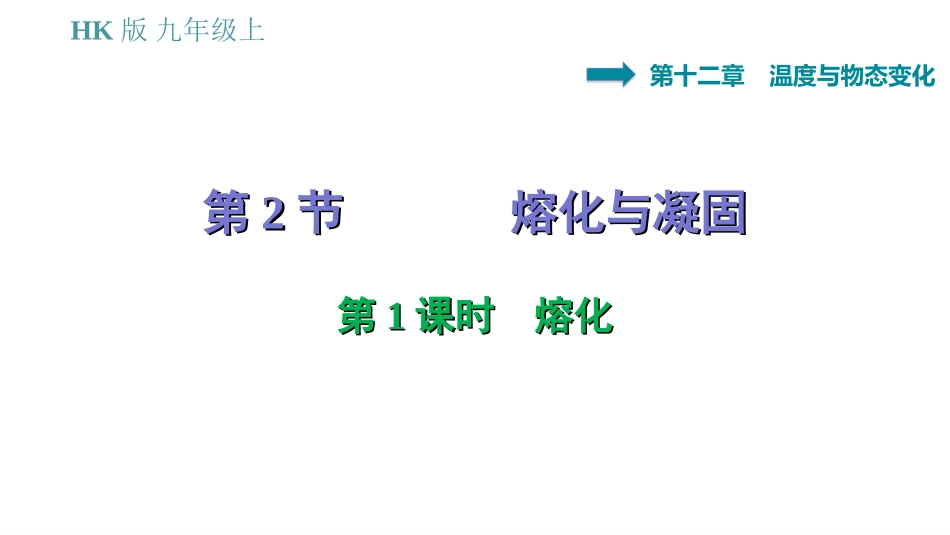 第二节熔化与凝固_第1页