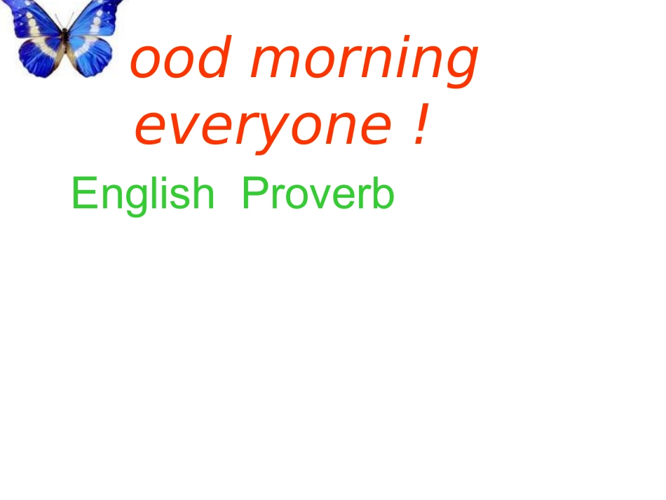 English--Proverb_第1页