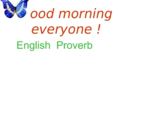 English--Proverb