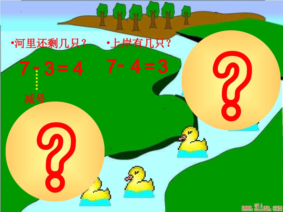 小学数学人教2011课标版一年级减法的初步认识-(2)_第3页