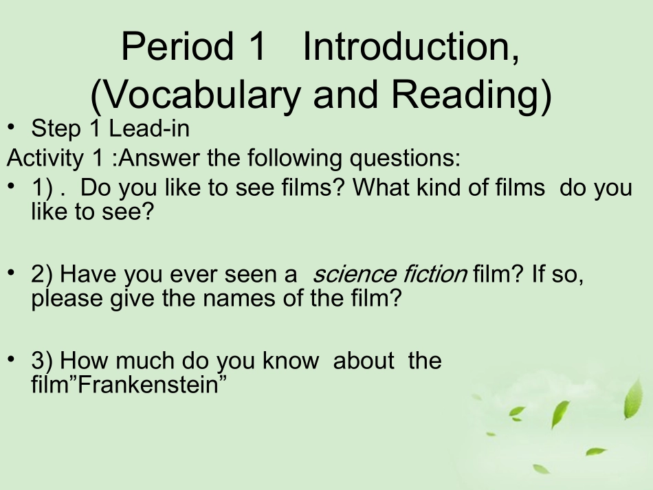 陕西省某二中高中英语-Module-5-Cloning(1)课件-外研版选修6_第3页