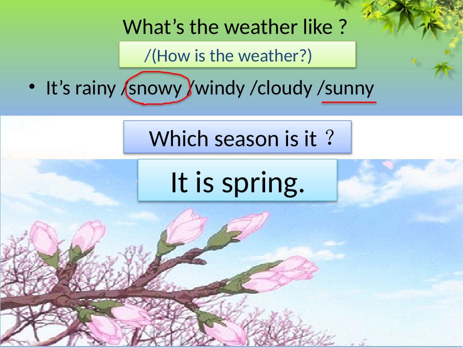 Lesson6StoriesaboutSpring_第2页