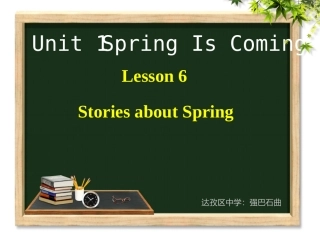 Lesson6StoriesaboutSpring