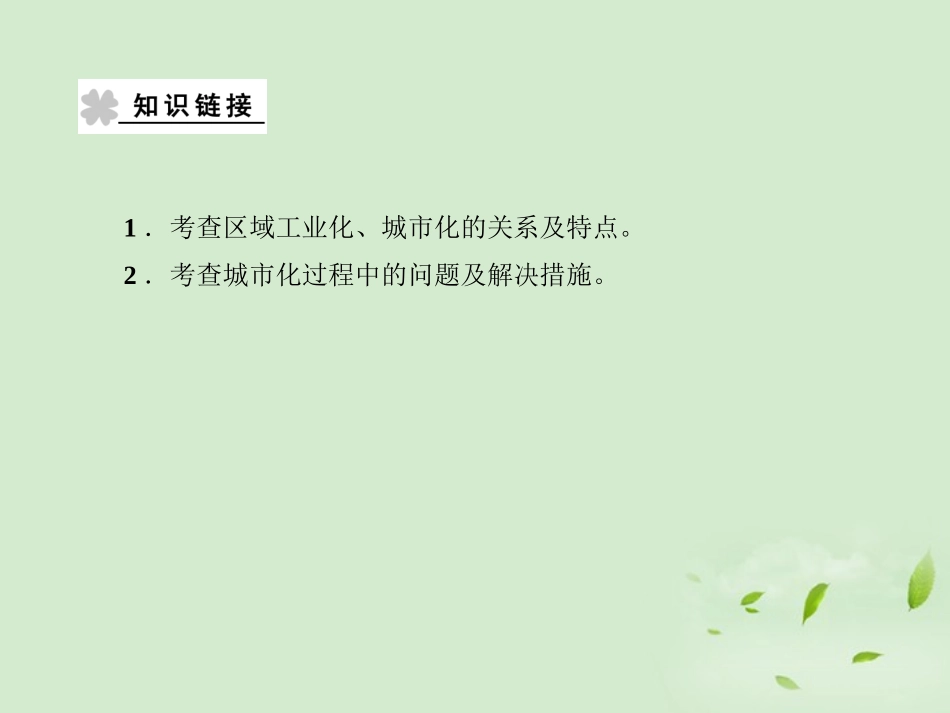 【课堂新坐标】2013届高考地理一轮复习-第四章章末整合提升课件-必修3(广东专用)_第3页