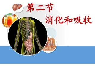 第2节食物的消化和营养物质的吸收