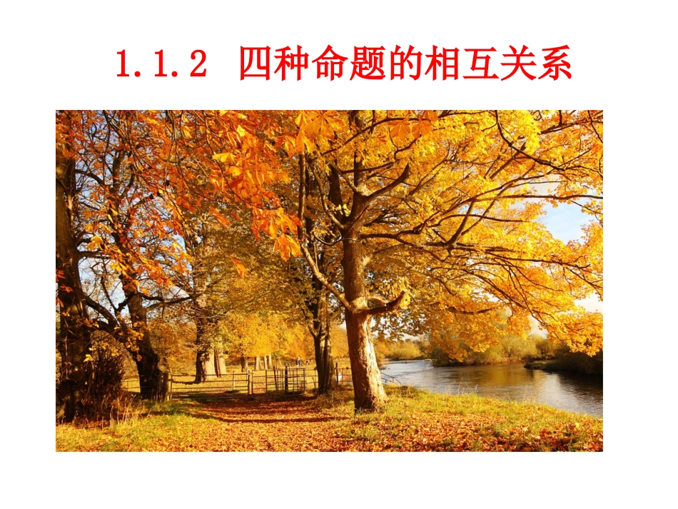 1.1.3四种命题间的相互关系-(2)_第1页