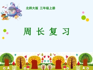小学数学北师大2011课标版三年级周长的复习