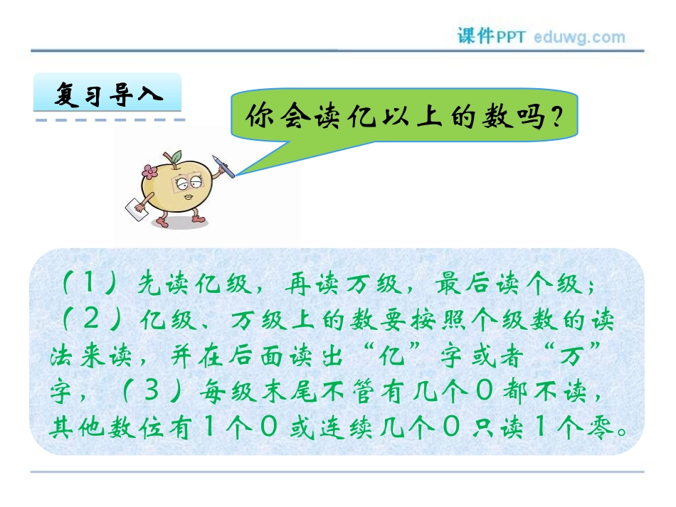 1.2-万以上数的写法及大小比较ppt课件-人教版-四年级数学_第3页