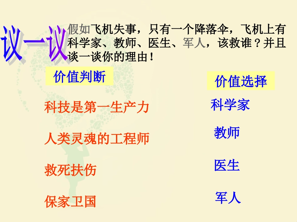 《价值判断和价值选择》课件2_第1页