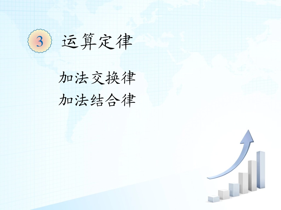 小学数学2011版本小学四年级乘法运算律_第1页